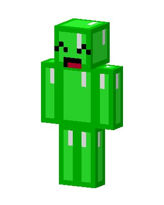 Cucumber Guy skin, 3D preview
