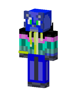 Neon Blue Beast Minecraft YouTuber skin