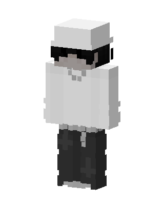 White Hat Hoodie Minecraft skin