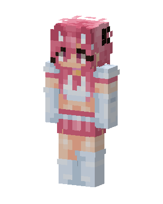 Pink Magical Girl skin, 3D preview