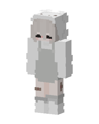 Snowy Bear Hoodie skin, 3D preview