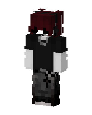 Black Player Girl skin, 3D preview