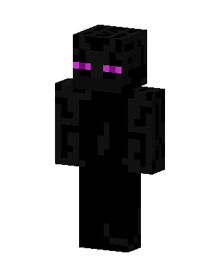 Enderman skin, 3D preview