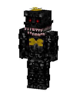 Black Glowing Hero skin, 3D preview