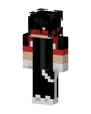 Red Hoodie Boy skin, 3D preview
