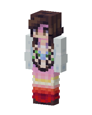 Sunset Gradient Dress skin, 3D preview
