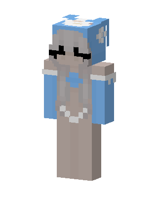 Frosty Bonnet Girl skin, 3D preview