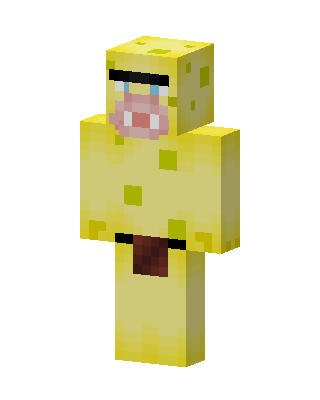 SpongeBob skin, 3D preview