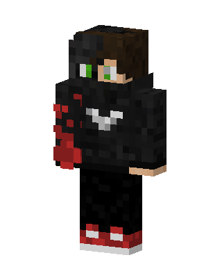 Crimson Hoodie skin, 3D preview