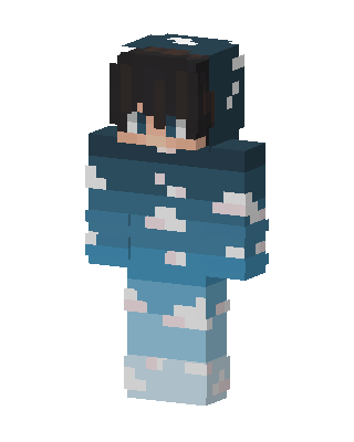 Cloud Hoodie skin, 3D preview