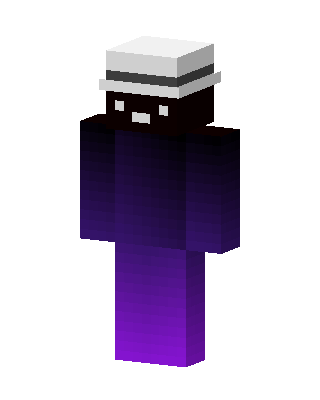 Violet Fedora skin, 3D preview