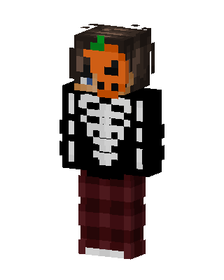 Skeleton Pumpkin Head Minecraft skin