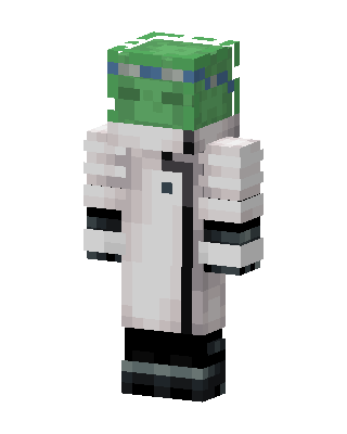 Zombie Scientist skin, 3D preview