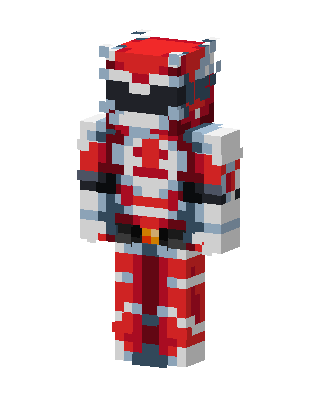 Red Ranger skin, 3D preview