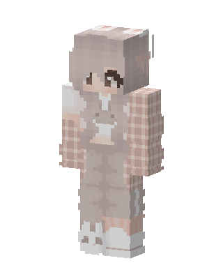 Peachy Plaid skin, 3D preview