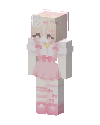 Pink Bow Girl Minecraft skin