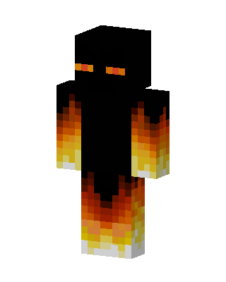 Black Glowing Villain Minecraft black skin