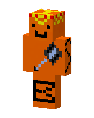 Orange Mob Boy skin, 3D preview