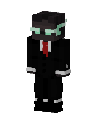 Enderman Gentleman skin, 3D preview