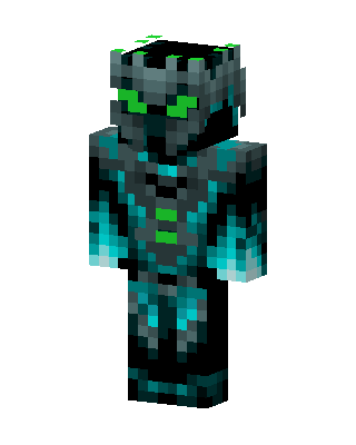Teal Flame Knight skin, 3D preview
