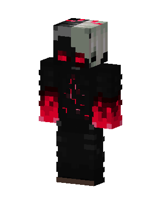 Black Glowing Villain skin, 3D preview