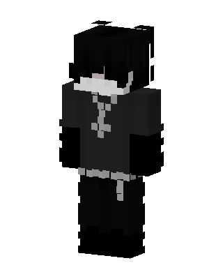 Black Villain Boy skin, 3D preview