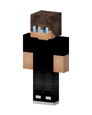 Black Player Boy skin, 3D preview