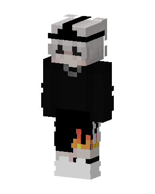 Flame Pants Panda skin, 3D preview