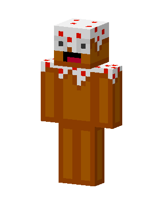 Cake Man skin, 3D preview