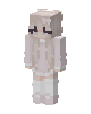 Pastel Sleepy Girl skin, 3D preview