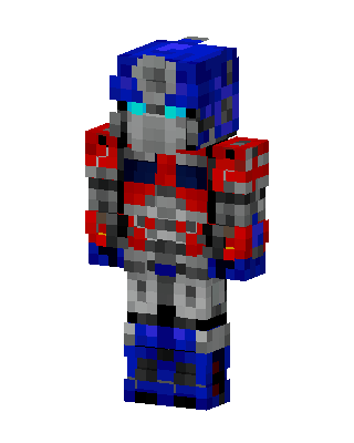 Blue Hero Boy skin, 3D preview