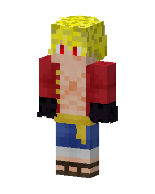Luffy Minecraft anime skin