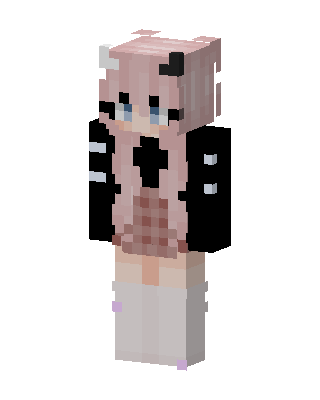 Pink Player Girl skin, 3D preview