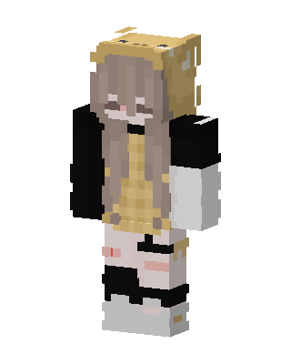 Bunny Hoodie Girl skin, 3D preview