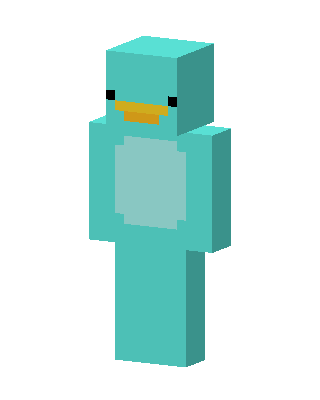 Perry The Platypus skin, 3D preview