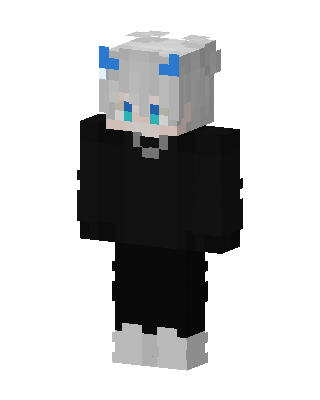 Black Suit Girl skin, 3D preview