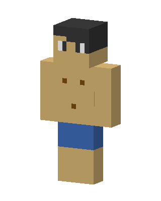 Shirtless Swimmer skin, 3D preview