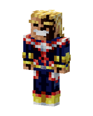 All Might skin, 3D preview