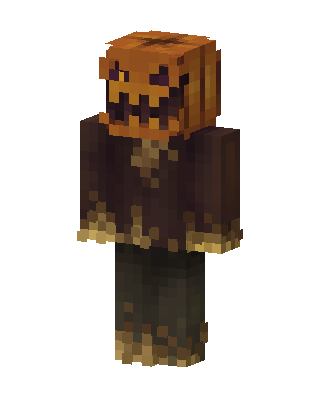 Pumpkin Scarecrow Minecraft Halloween skin