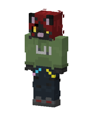 Red Cat Hoodie Minecraft skin