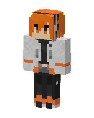Orange Hoodie Kid Minecraft skin