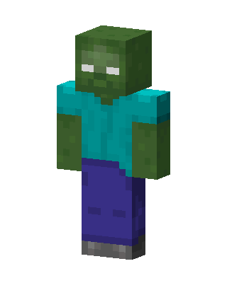 Zombie skin, 3D preview