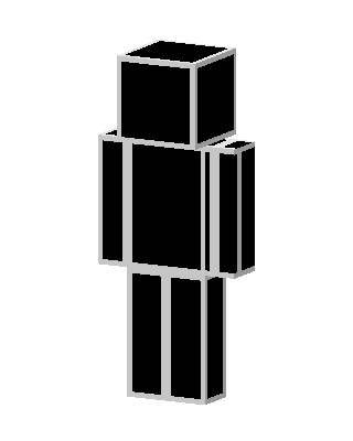 Black Silhouette skin, 3D preview