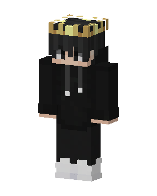 Crowned Hoodie Boy Minecraft skin
