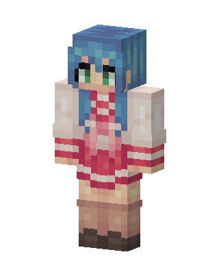 Blue Anime Girl Minecraft skin