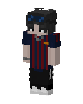 Blaugrana Gamer skin, 3D preview