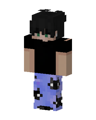 Galaxy Pajama Boy skin, 3D preview