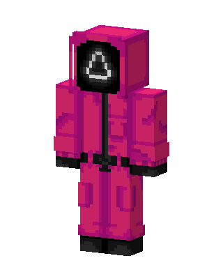 Squid Game Guard skin, 3D preview