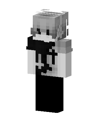 Monochrome Hoodie skin, 3D preview