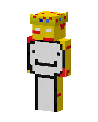 Crowned Smiley skin, 3D preview